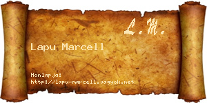 Lapu Marcell névjegykártya