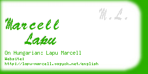 marcell lapu business card
